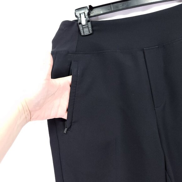 Athleta Brooklyn Ankle Pant Women's 4 Black Pull On Taper Athleisure Travel - Picture 10 of 16